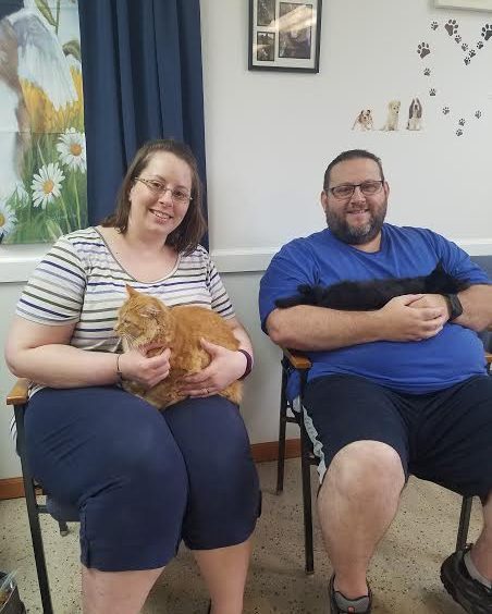 Hazel and Blaze Adopted two cats