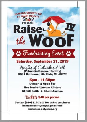 A poster of raise the woof 2019
